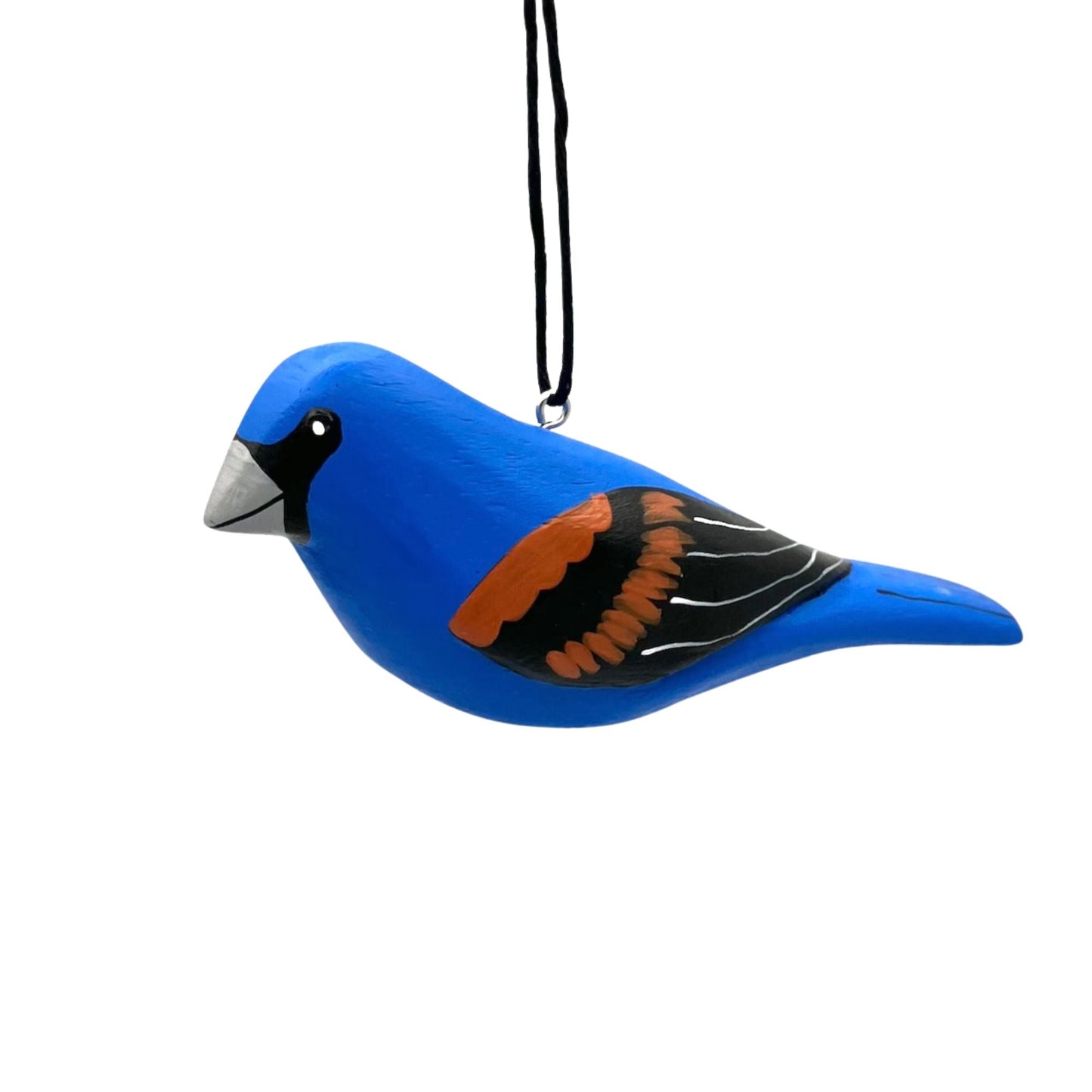 Blue Grosbeak Balsa Ornament