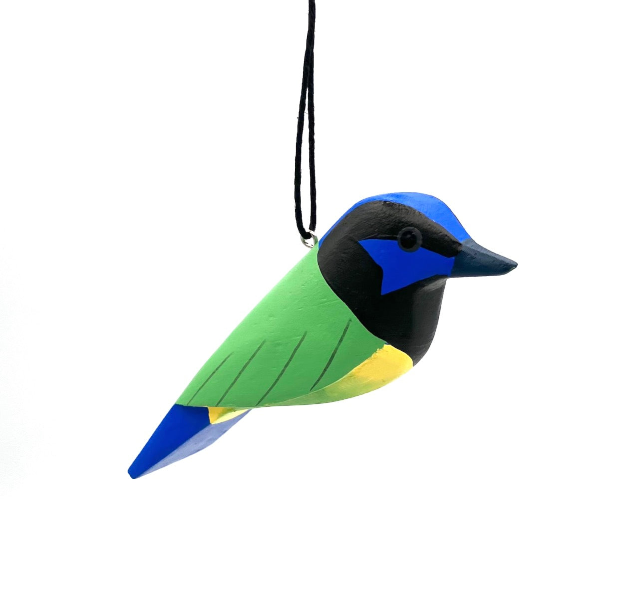 Green Jay Balsa Ornament