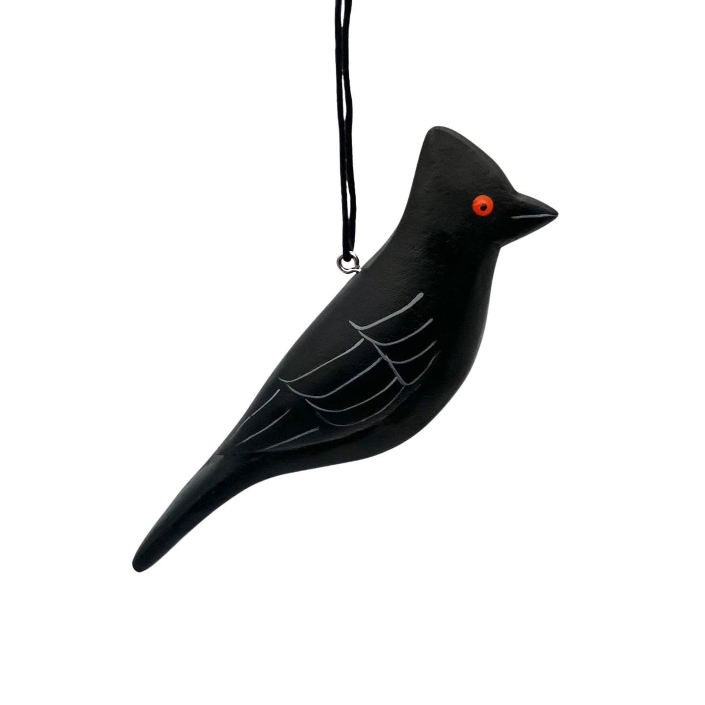 Phainopepla Balsa Ornament