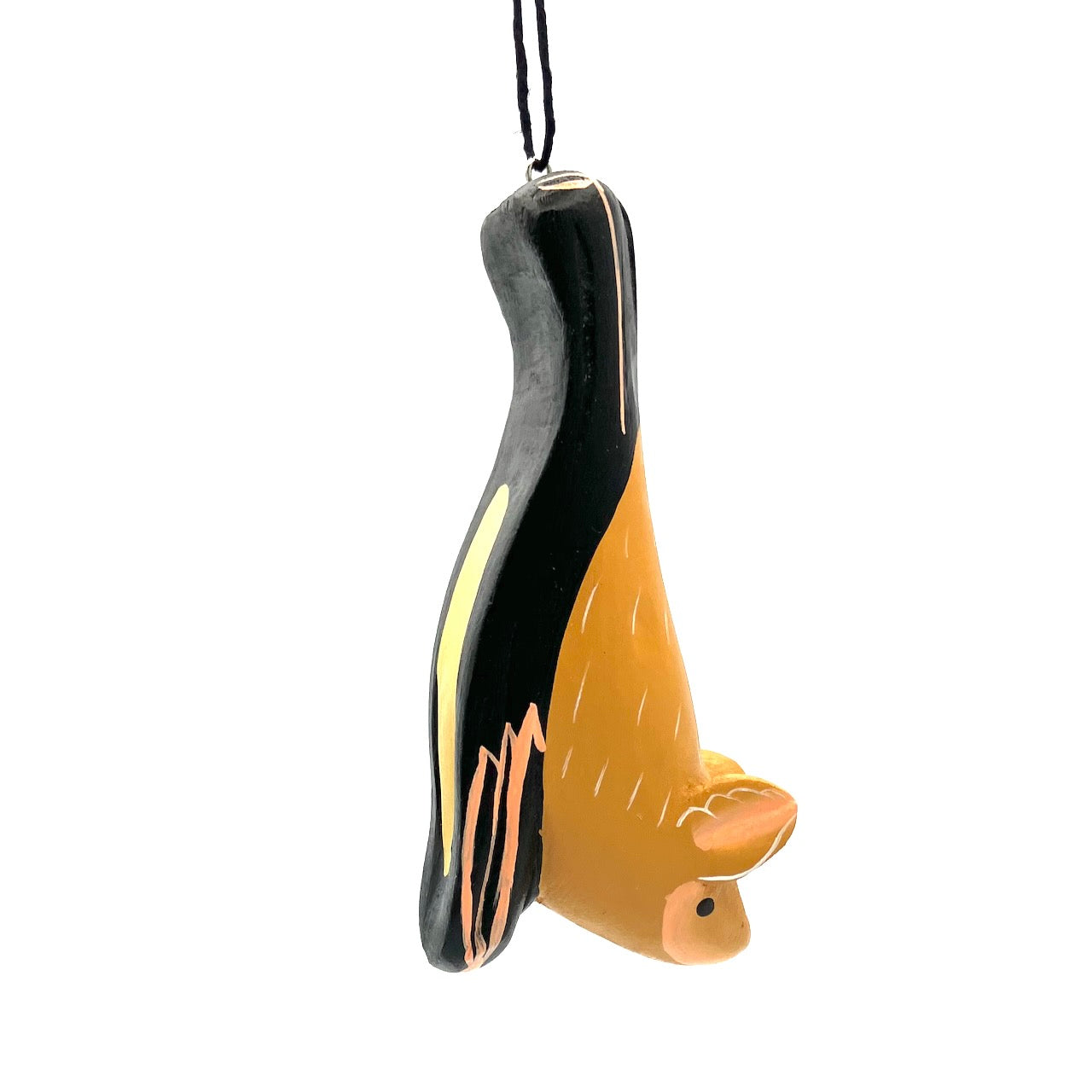Tricolored Bat Balsa Ornament