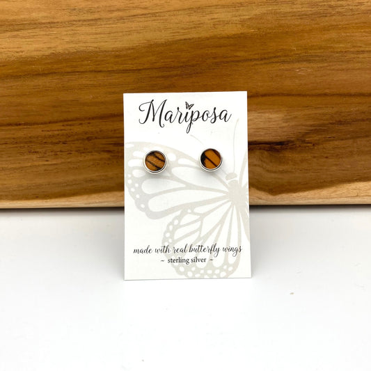 Monarch Butterfly Stud Earrings