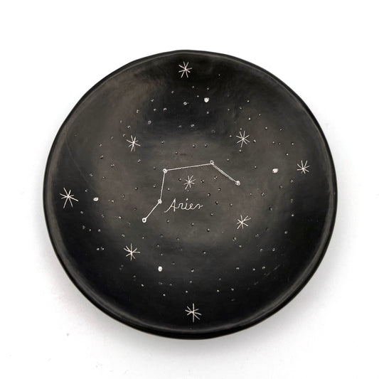 Zodiac Constellations Ceramic Ring Dish