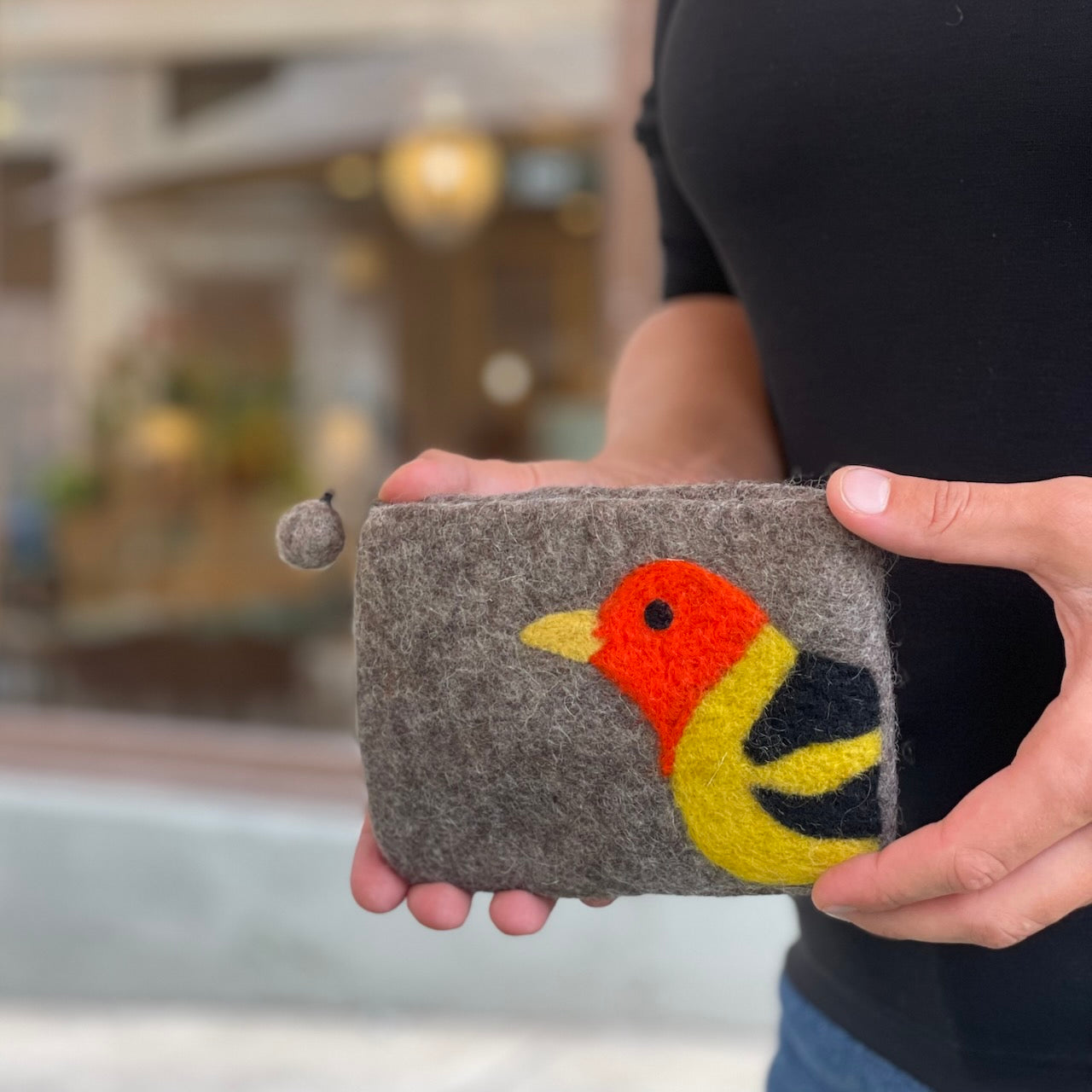 Western Tanager Felt Coin Purse