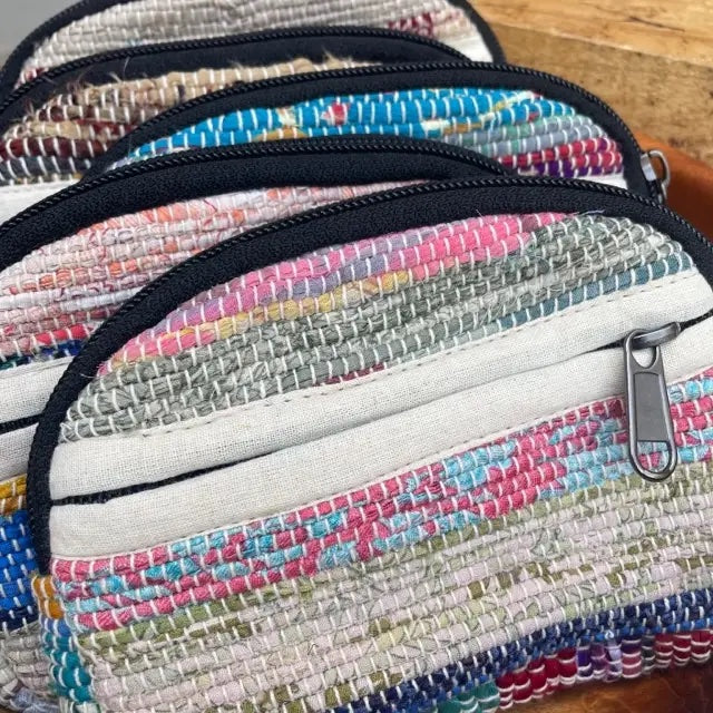 Sari 2-Zipper Coin Purse/Pouch
