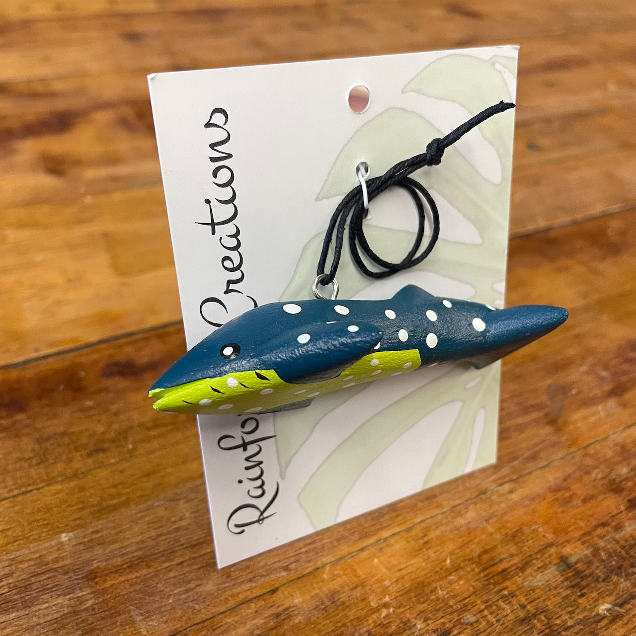 Mini Blue Whale Balsa Ornament