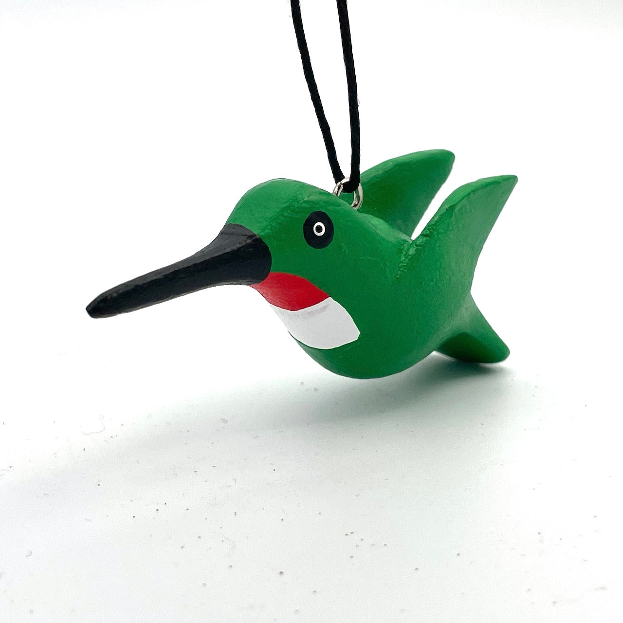 Mini Ruby-throated Hummingbird Balsa Ornament