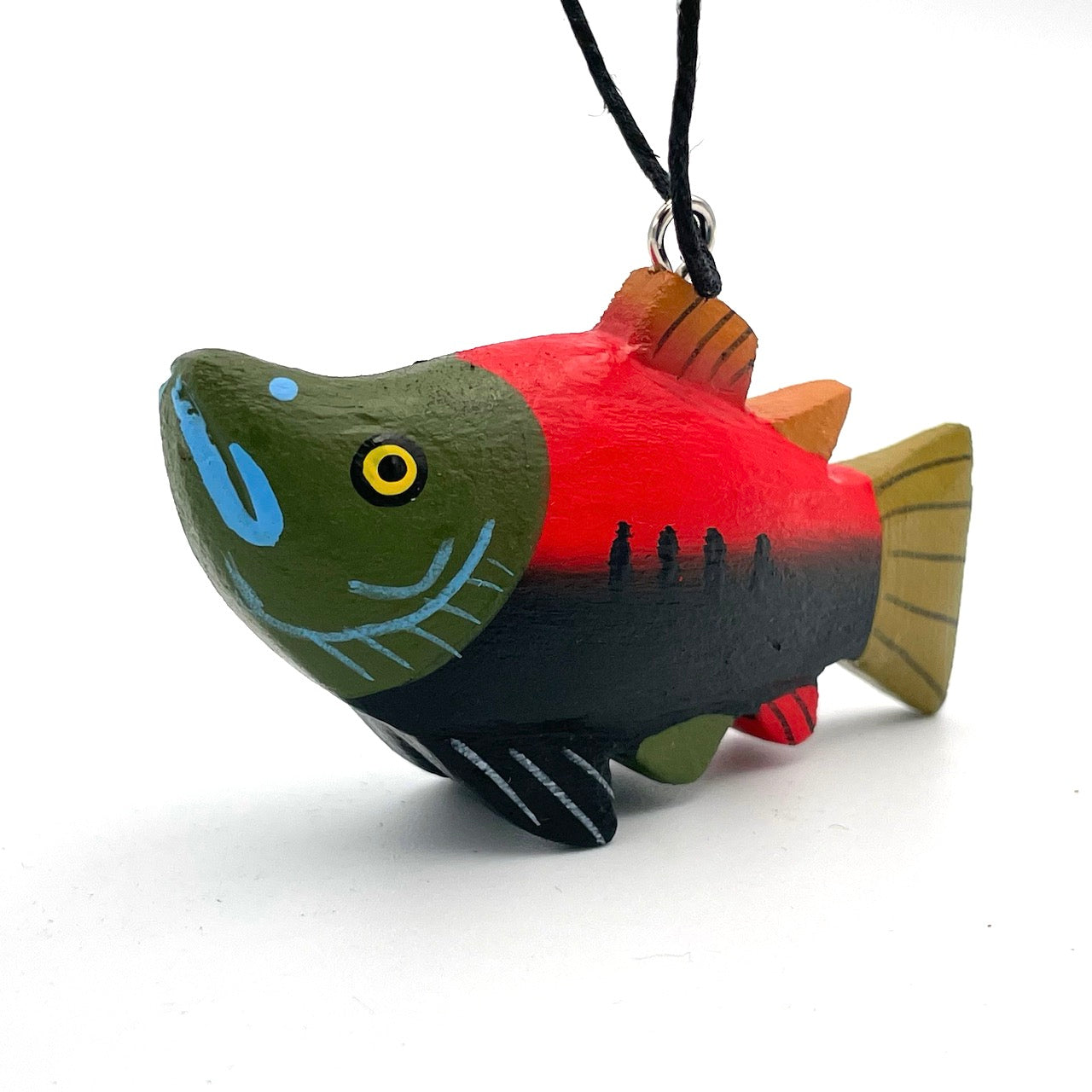 Mini Coho Salmon Balsa Ornament
