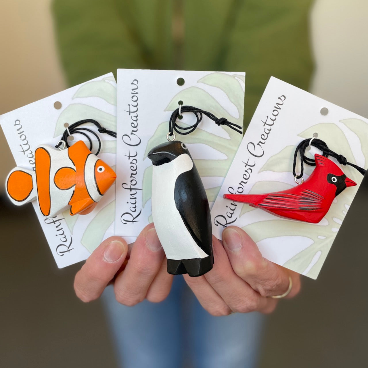 Mini Coho Salmon Balsa Ornament