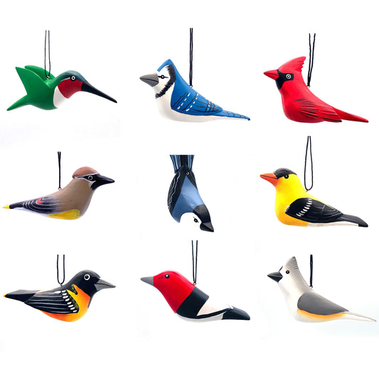 Backyard Bird Balsa Ornament Assortment (30 units)