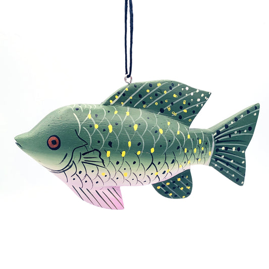 Black Crappie Balsa Ornament