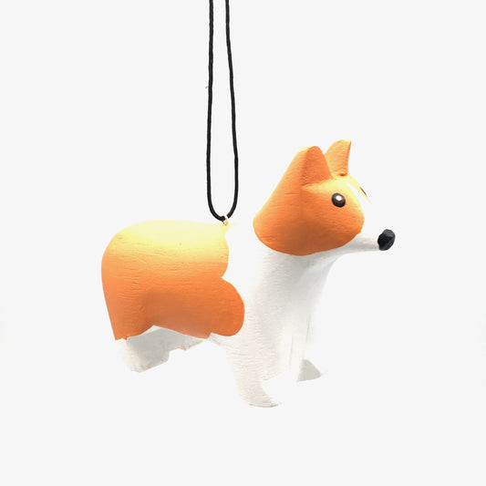 Corgi Balsa Ornament