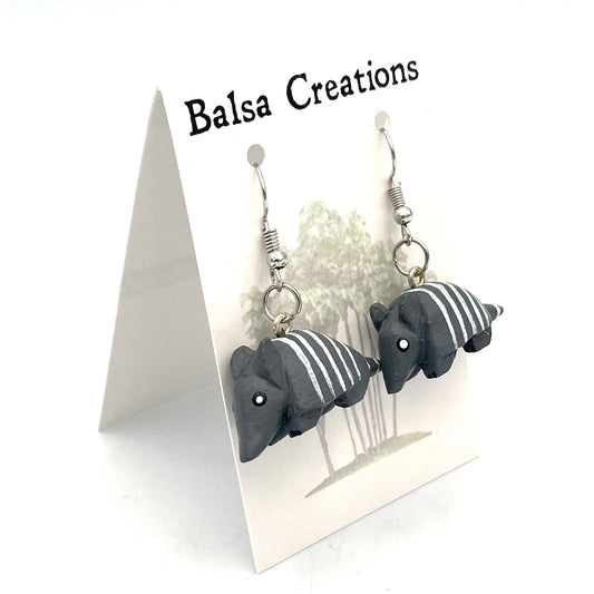 Armadillo Balsa Earrings