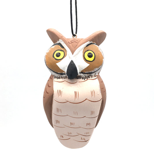 Great Horned Owl Balsa Ornament