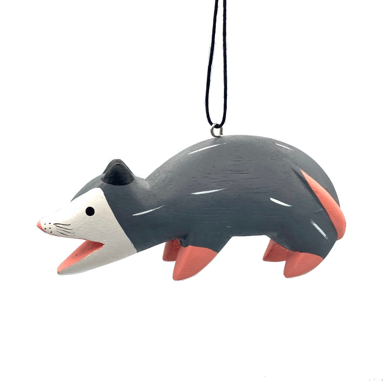 Opossum Balsa Ornament