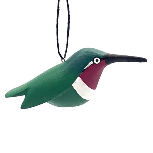 Purple-breasted Hummingbird Balsa Ornament