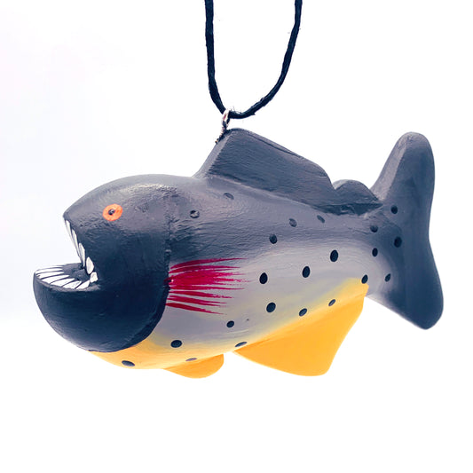 Piranha Balsa Ornament