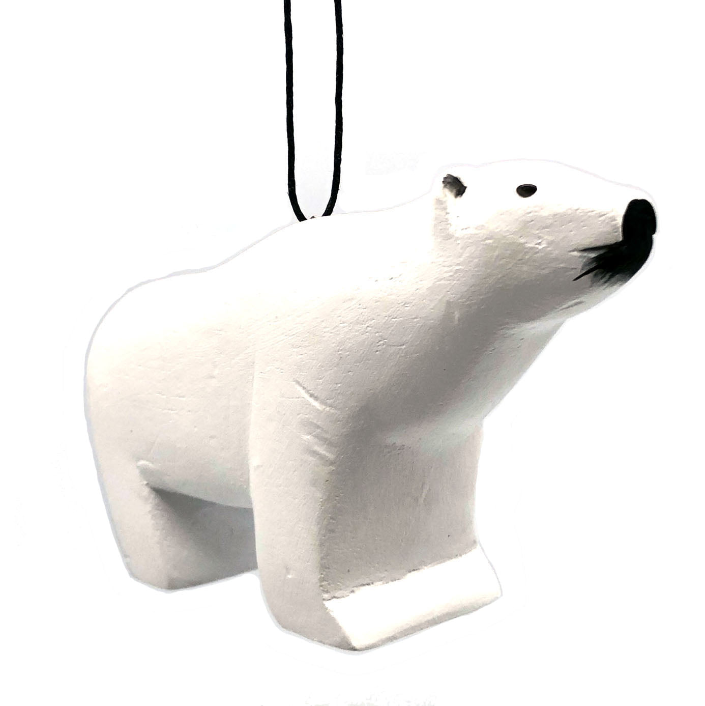 Polar Bear Balsa Ornament