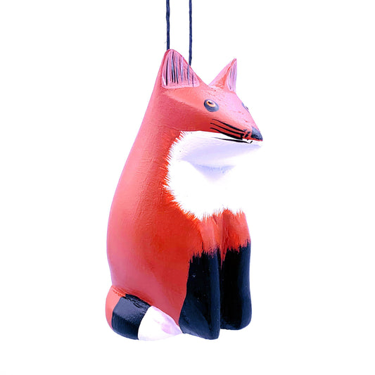 Red Fox Balsa Ornament