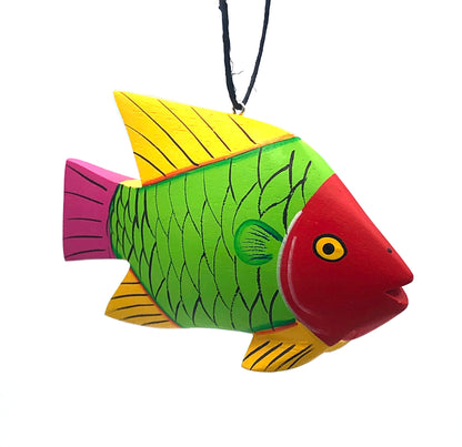 Whimsical Fish Balsa Ornament