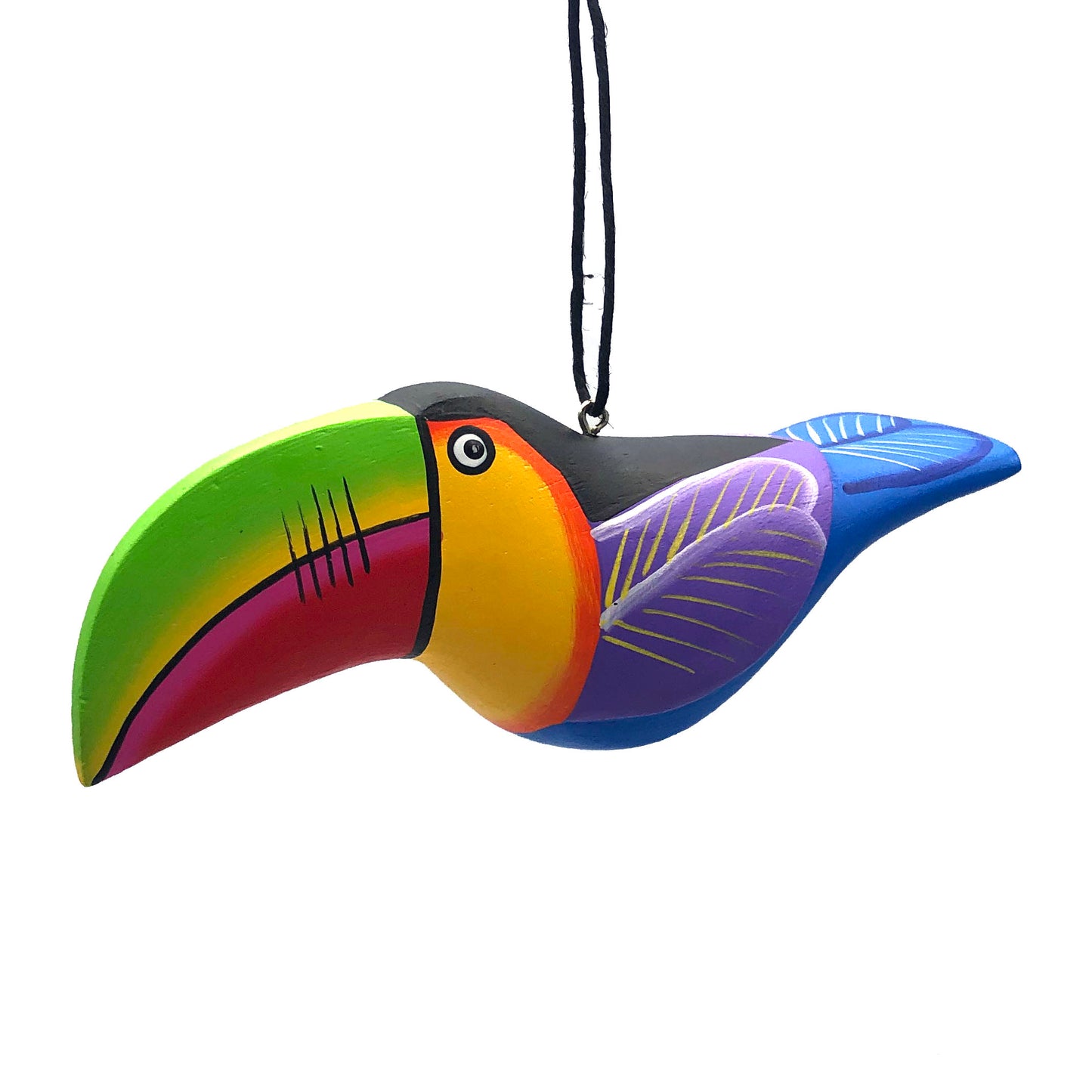 Whimsical Toucan Balsa Ornament