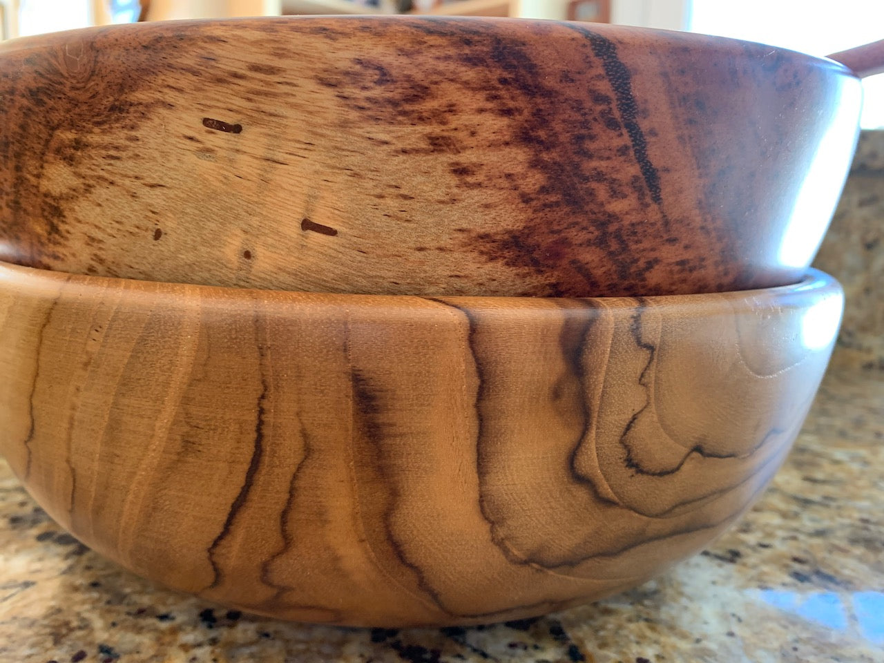 Tropical Hardwood Salad Bowl & Serving Set