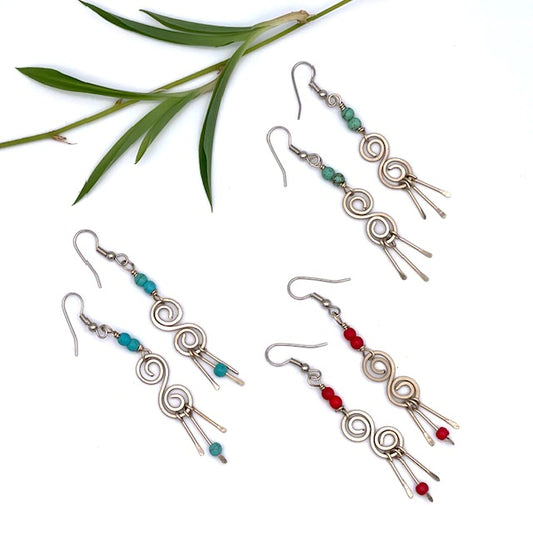 Double Spiral Earrings