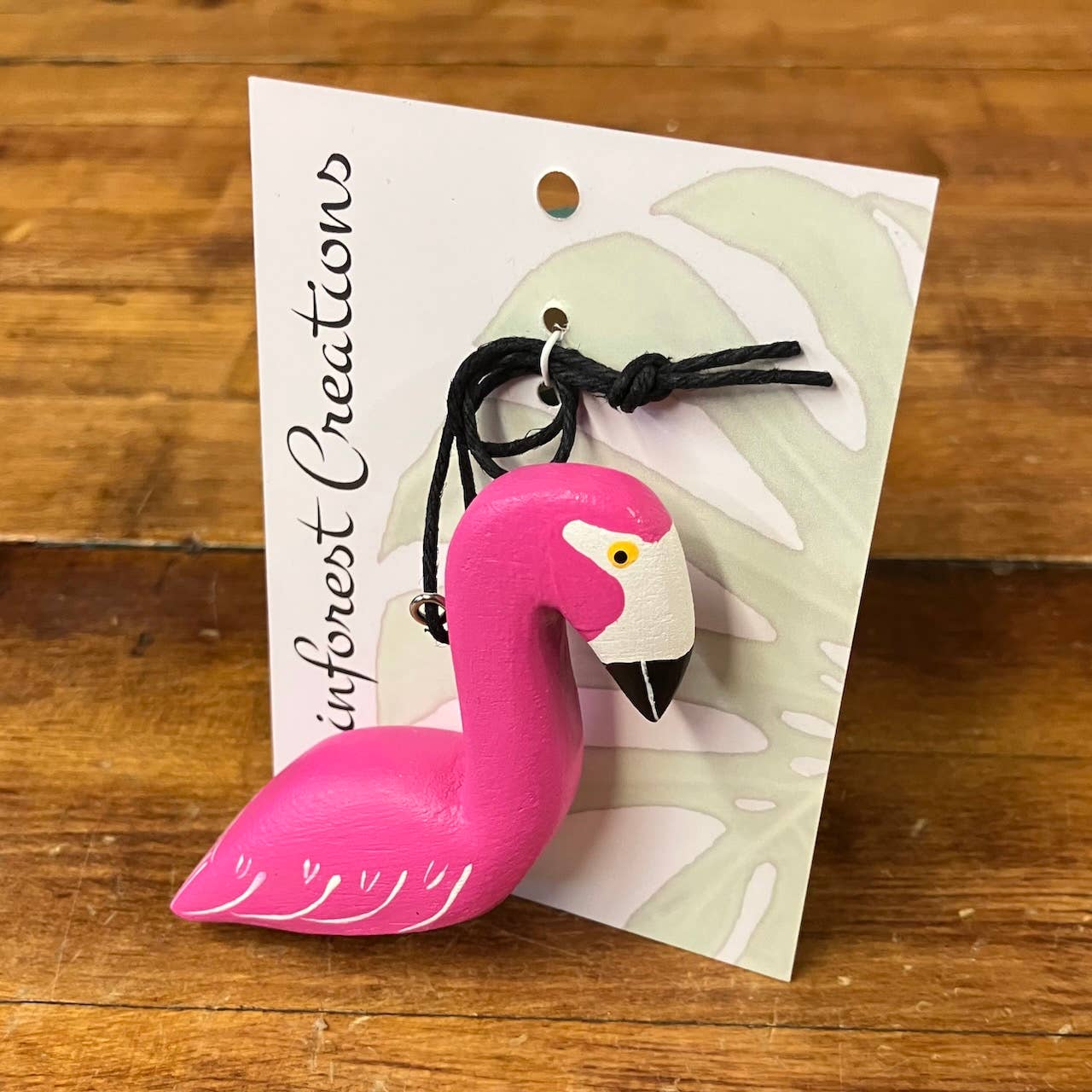 Mini Flamingo Balsa Ornament