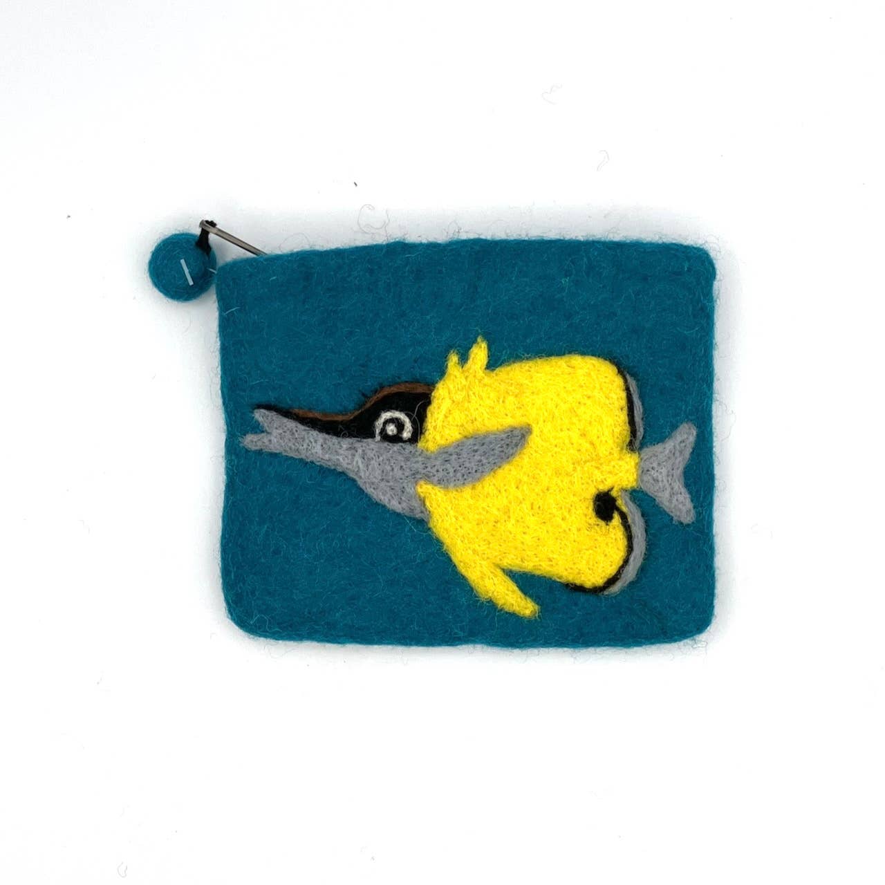 Butterfly Fish Felt Coin Purse