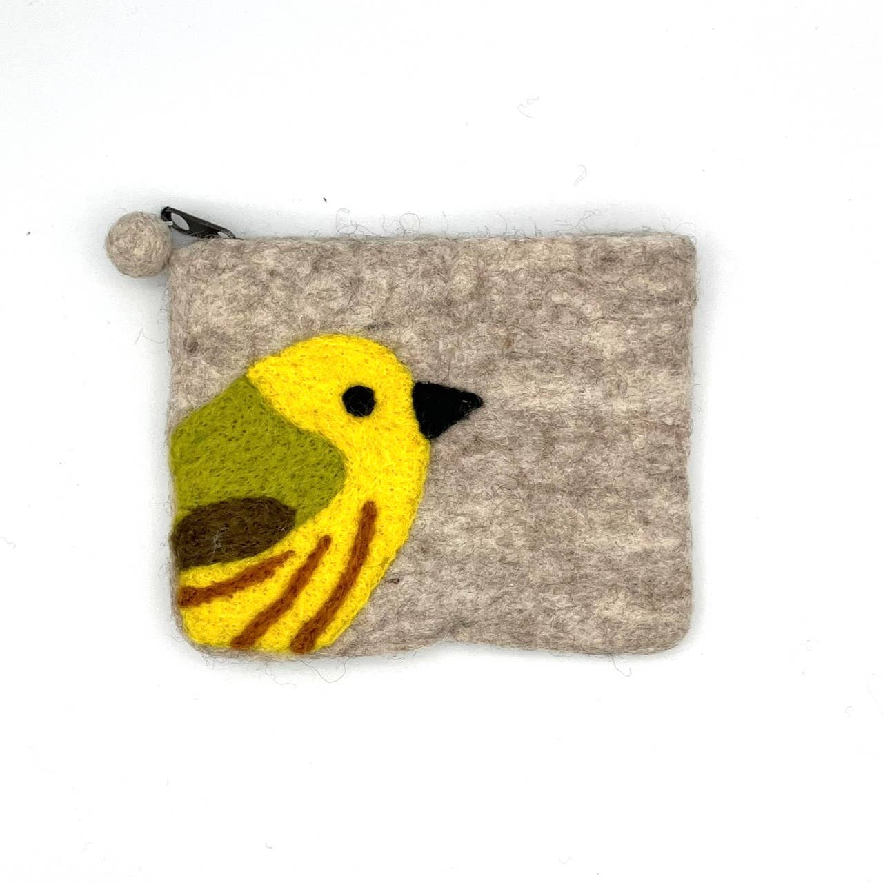 Yellow Warbler Felt Coin Purse