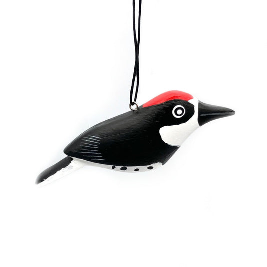 Acorn Woodpecker Balsa Ornament