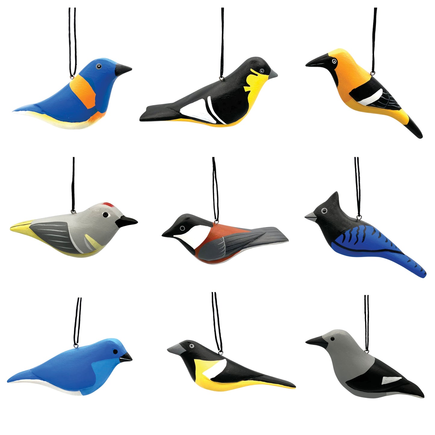 Western Bird Balsa Ornament Assortment (30 units)