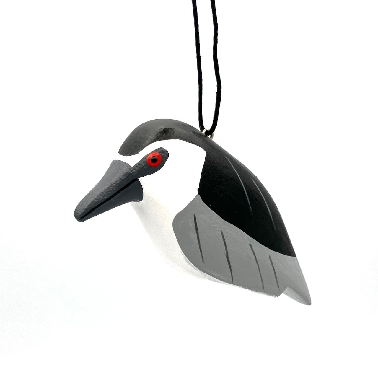 Black-crowned Night Heron Balsa Ornament