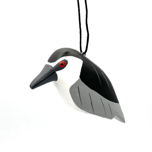 Black-crowned Night Heron Balsa Ornament