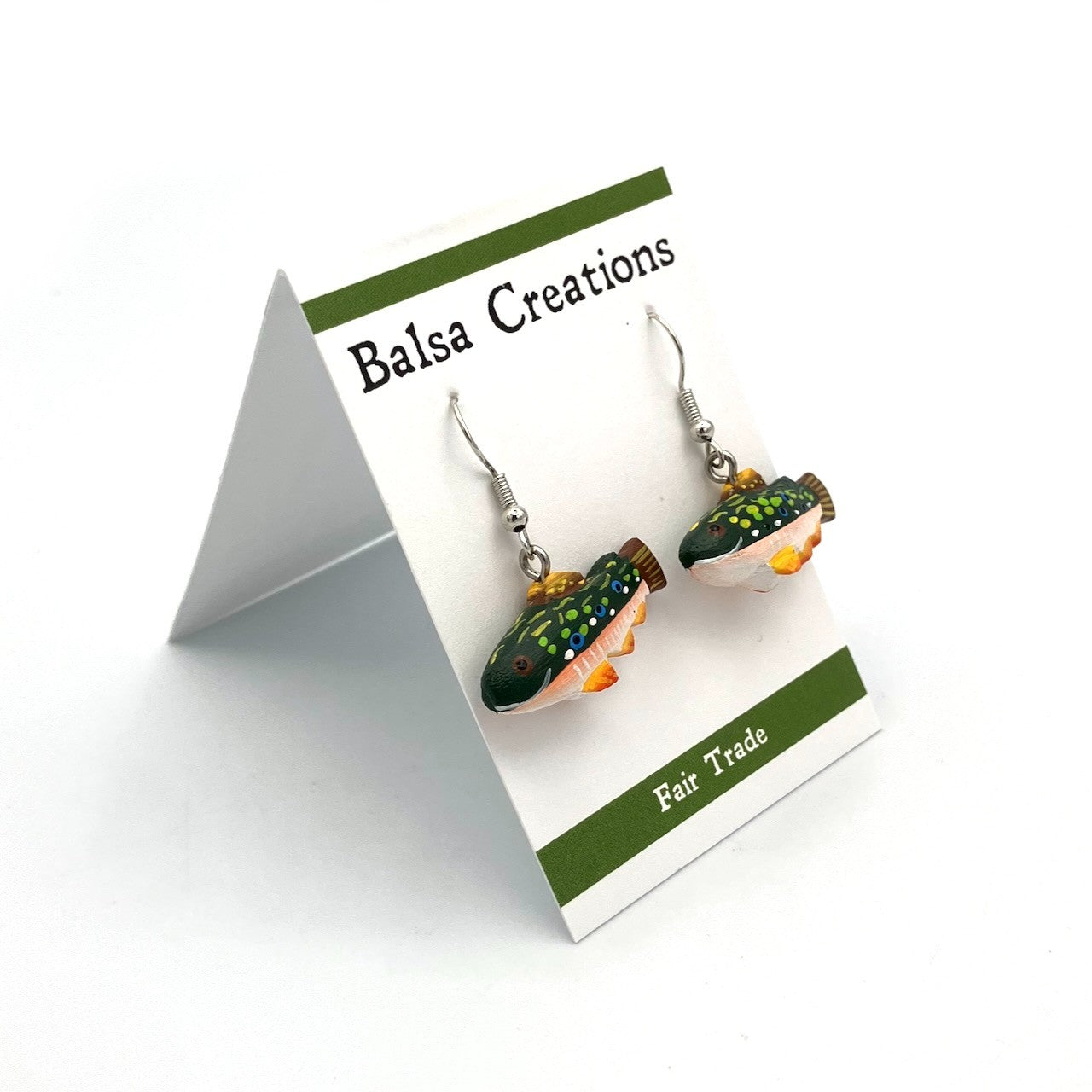 Brook Trout Balsa Earrings