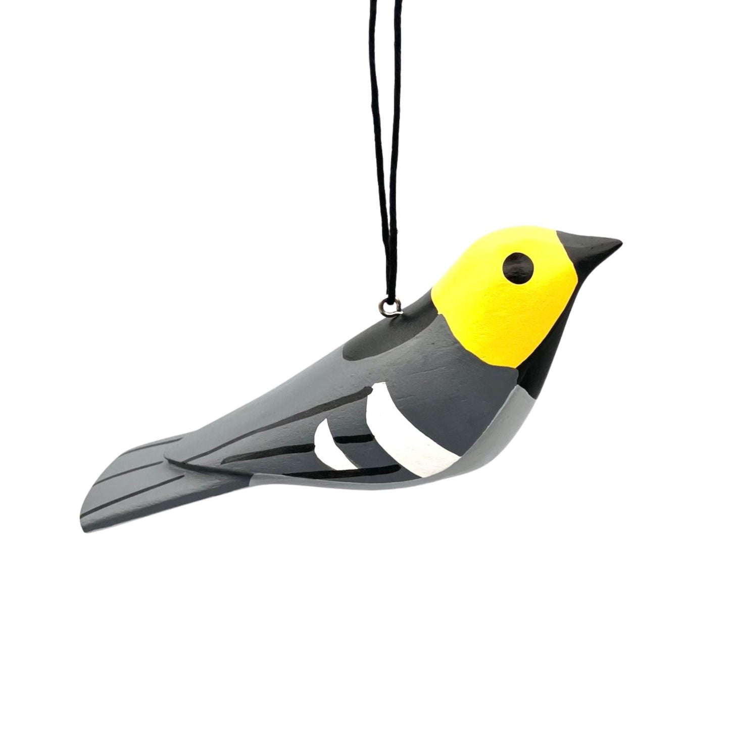 Hermit Warbler Balsa Ornament