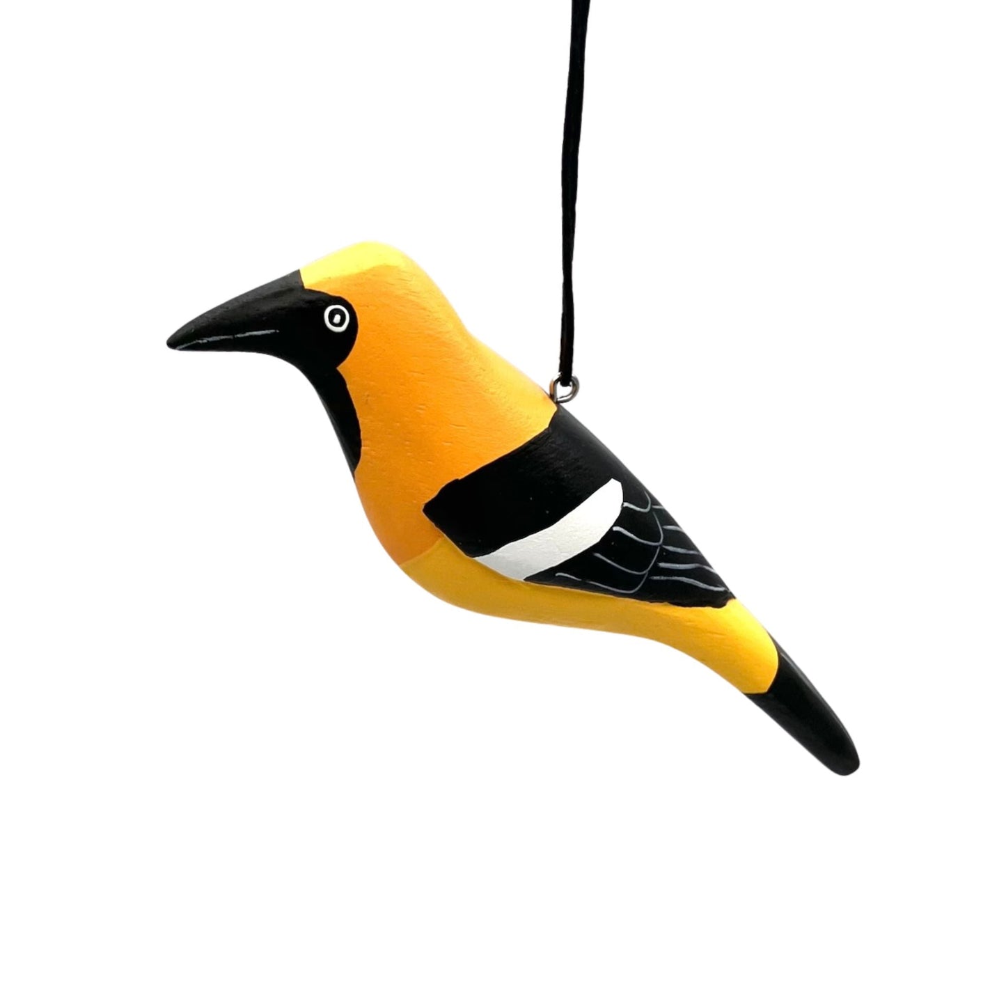 Hooded Oriole Balsa Ornament