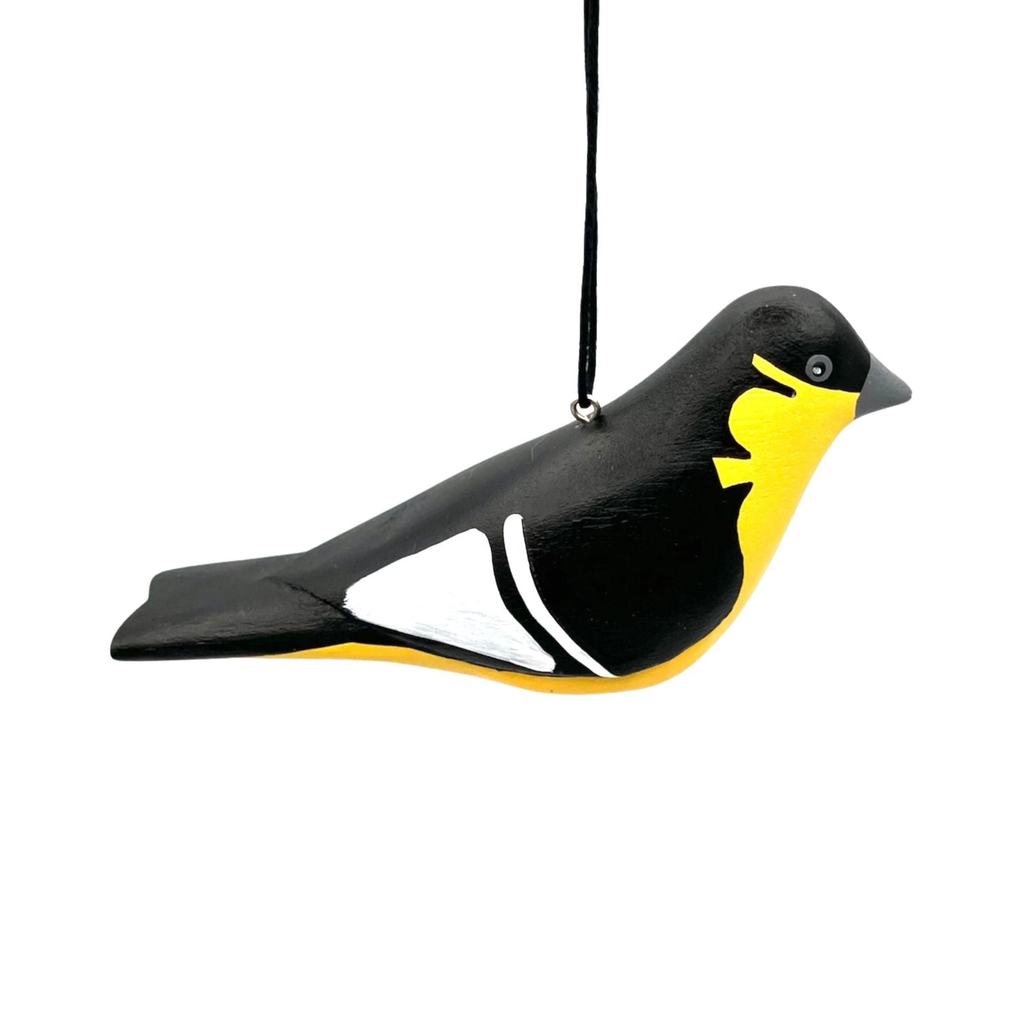 Lesser Goldfinch Balsa Ornament