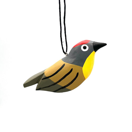 Nashville Warbler Balsa Ornament