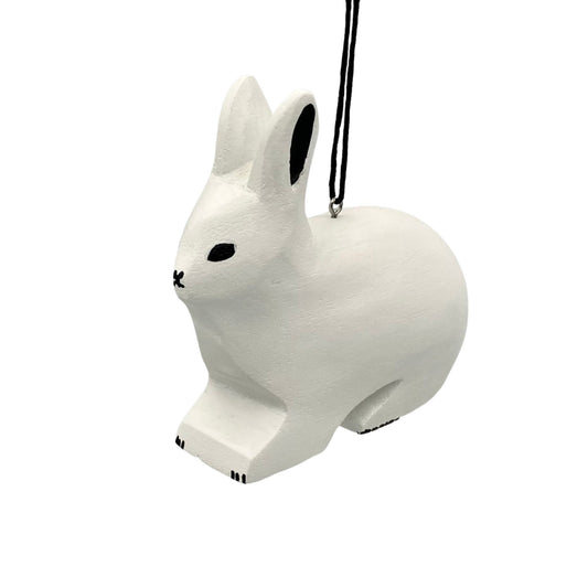 Snowshoe Hare Balsa Ornament