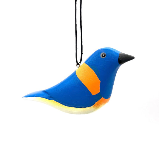 Western Bluebird Balsa Ornament