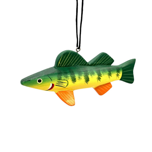 Yellow Perch Balsa Ornament
