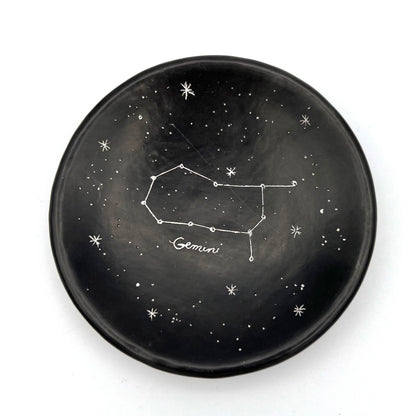 Zodiac Constellations Ceramic Ring Dish
