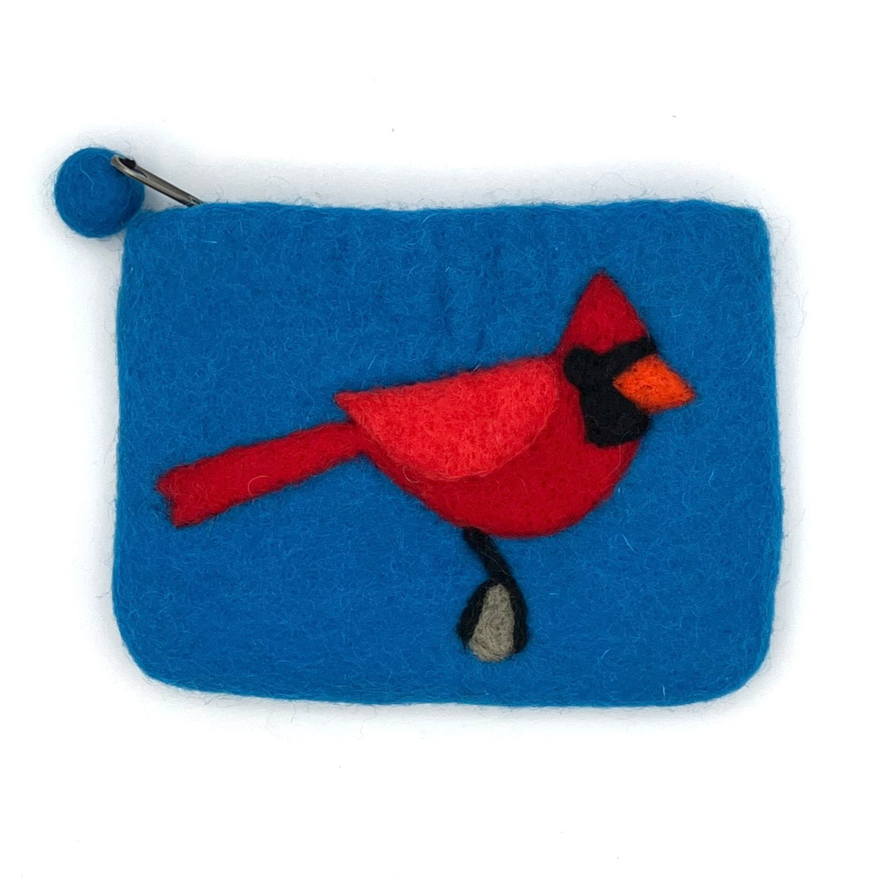 Cardinal Felt Coin Purse – Women of the Cloud Forest