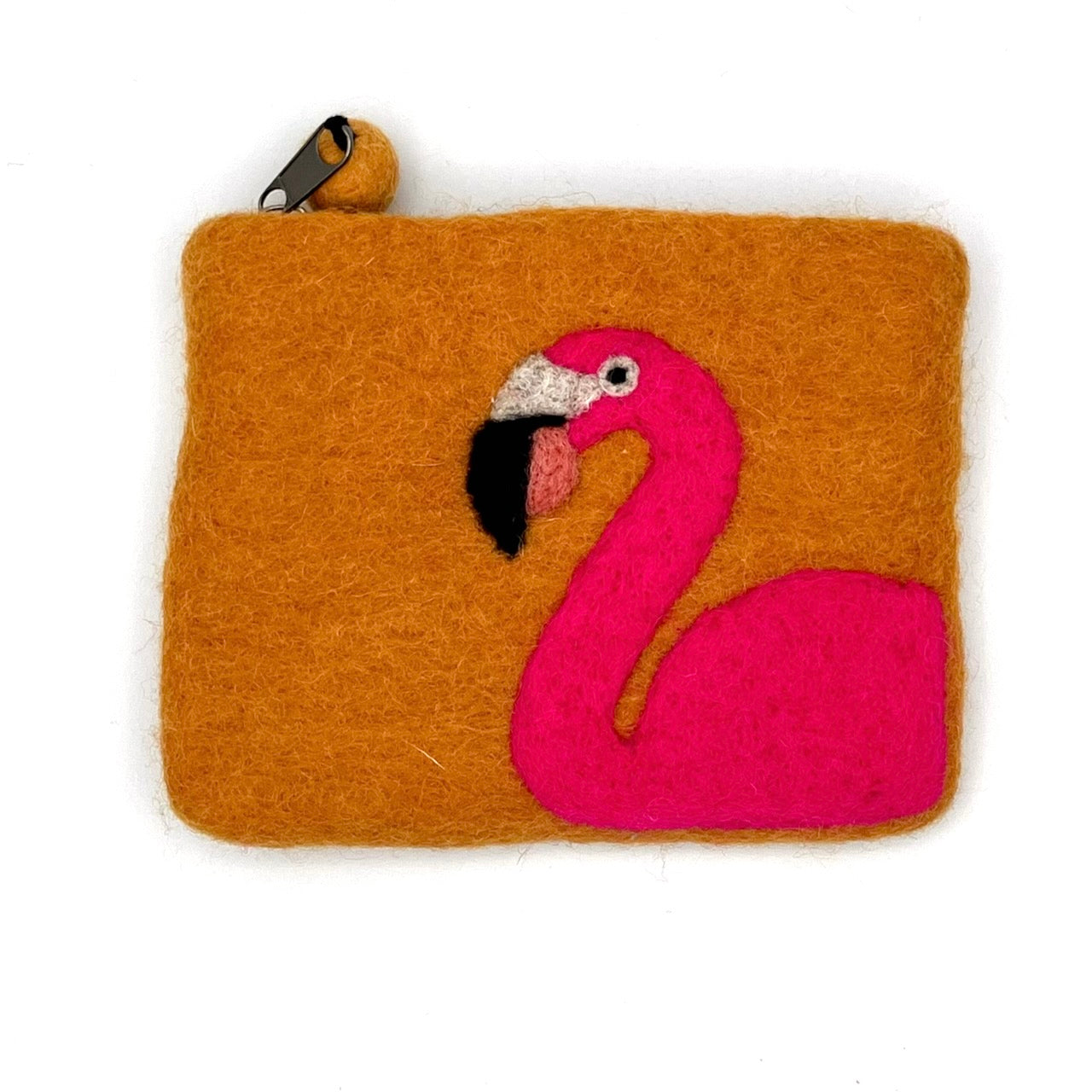 Flamingo Felt Coin Purse