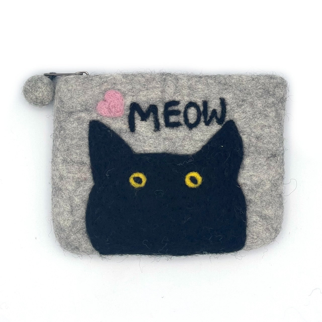 Cat's Meow Felt Coin Purse