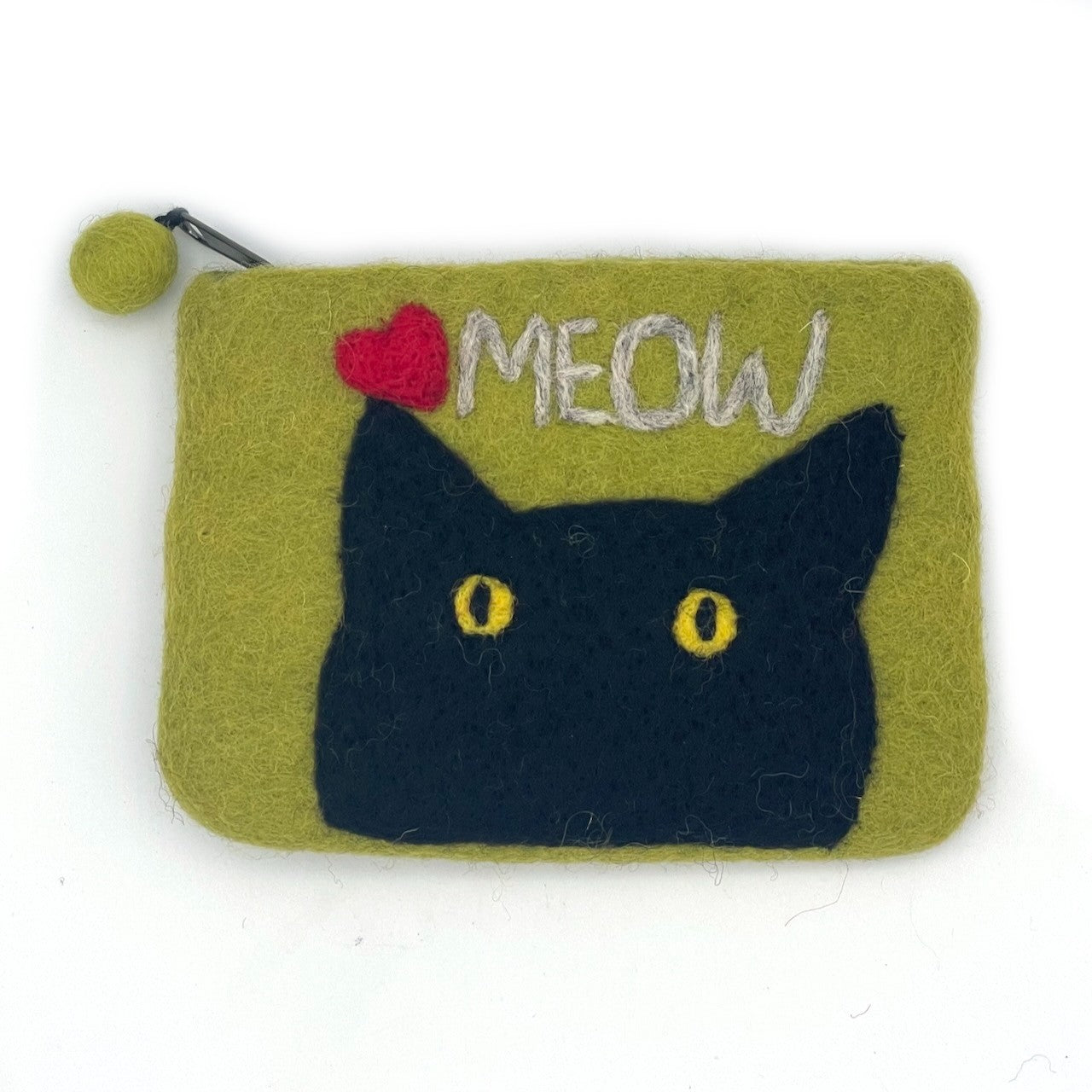 Cat's Meow Felt Coin Purse