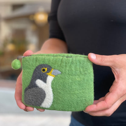 Peregrine Falcon Felt Coin Purse