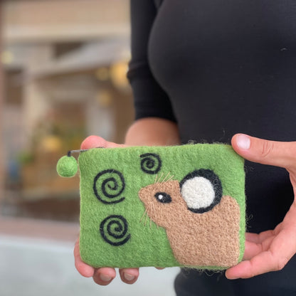 Pika Felt Coin Purse