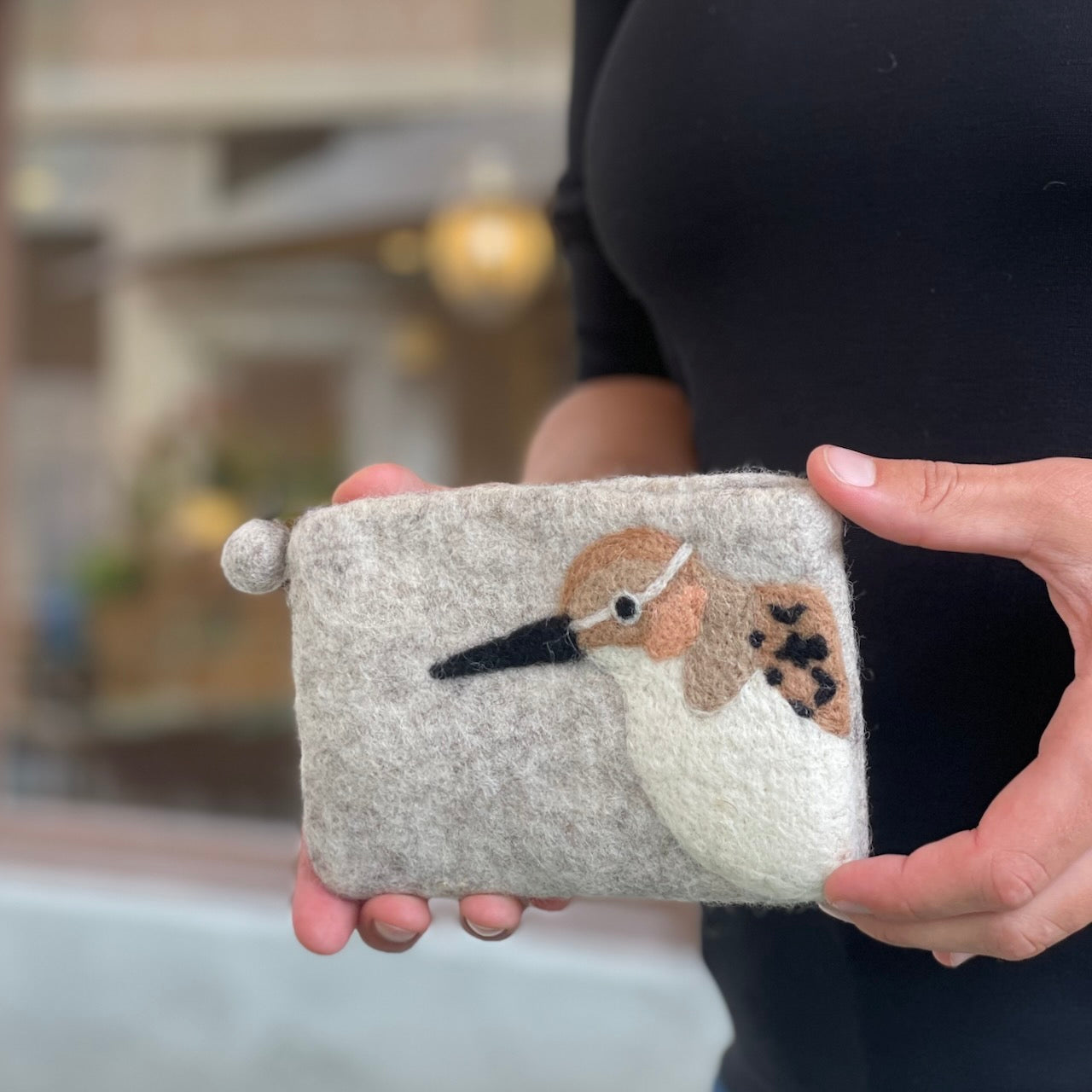Western Sandpiper Felt Coin Purse