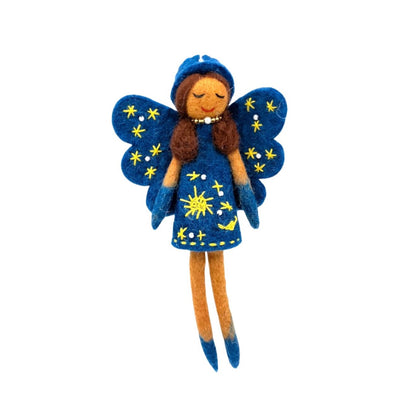 Saffron Fairy Felt Ornament